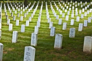 picture of gravestones of war casualties