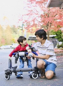 picture of handicap child due to contaminated water