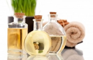 picture of Various spa items on white background 