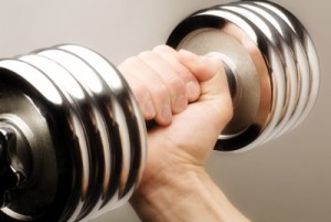 picture of man with barbell