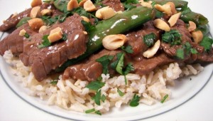 picture of spicy beef dinner