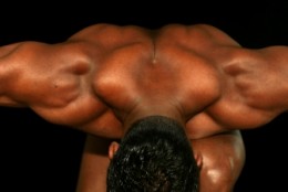 athletic male bodybuilder shoulders picture of delts