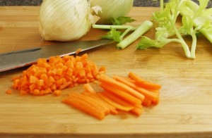 picture of mirepoix vegetables