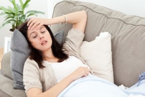 picture of sick woman with hypoglycemia