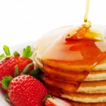 pancakes with strawberries