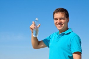 picture of man drinking water