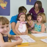 picture of Children play and learn at the preschool class
