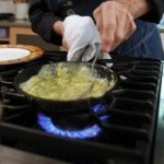 picture of chef making omelete