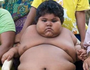 picture of fat kid high cholesterol 