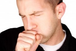 picture of man coughing
