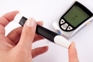 picture of blood glucose measuring 