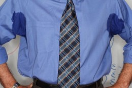 picture of man over sweating