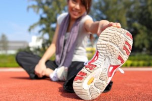 picture of woman doing stretching exercise